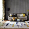 Harlequin harlequin zeal pewter 43004 Grey, Ivory, Multicoloured Living Room Wool Rug.