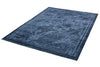Asiatic zehraya ze02 ink blue border Blue Living Room  Rug.