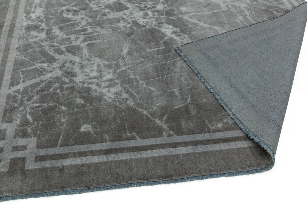 Asiatic zehraya ze04 silver border Grey Living Room  Rug.