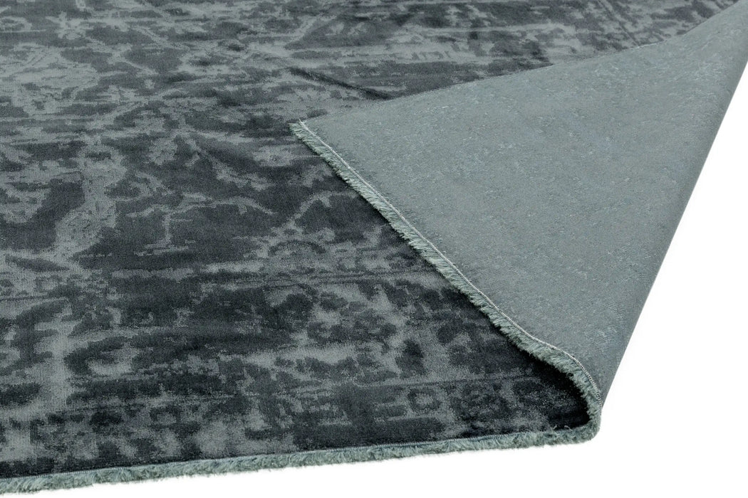 Asiatic zehraya ze07 charcoal abstract Grey, Black Living Room  Rug.