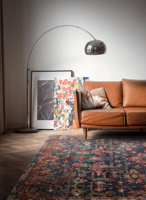 Asiatic zola evin Blue, Multicoloured, Pink Living Room Moroccan Rug.