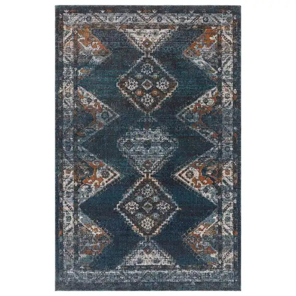 Asiatic zola kian Blue, Teal Living Room Moroccan Rug.