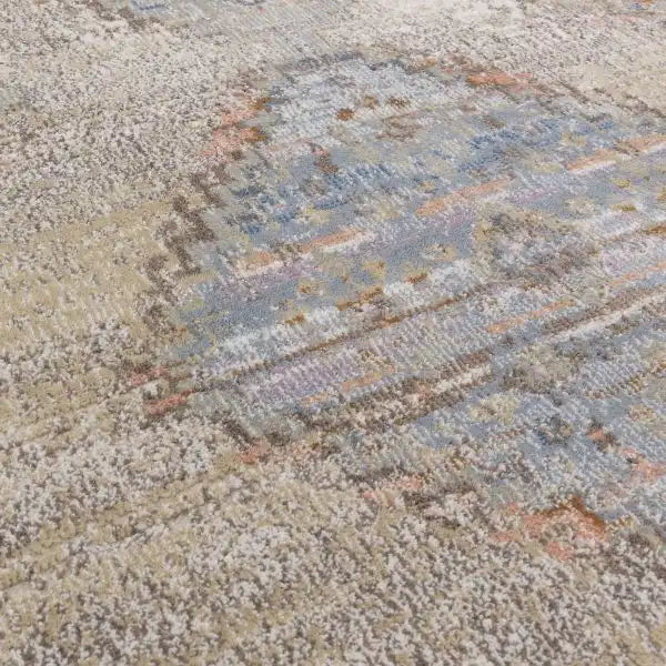 Asiatic zola lisar Beige, Multicoloured Living Room Moroccan Rug.