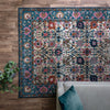 Asiatic zola sarab Blue, Multicoloured Living Room Moroccan Rug.
