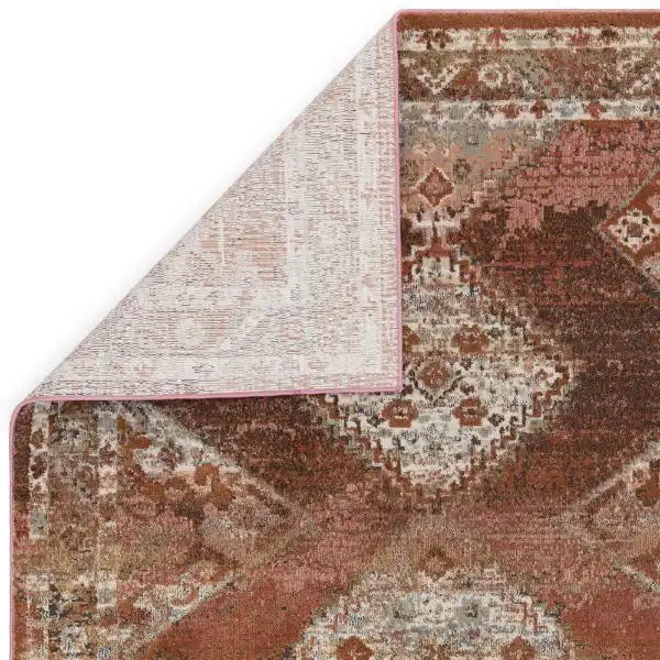 Asiatic zola tark Multicoloured, Orange Living Room Moroccan Rug.