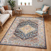 JADE Vintage Traditional Oriental Boho Teal Rug