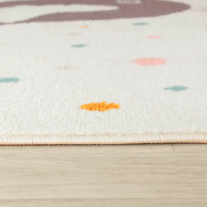 PIOUPIOU Kids Modern Yellow/Blue/Brown Bedroom Rug Multicolour