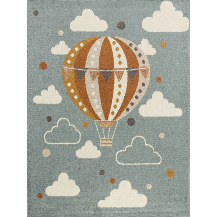 MONTY Kids Modern Multicolour/Blue Bedroom Rug Multicolour