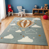 MONTY Kids Modern Multicolour/Blue/Bedroom Rug Multicolour
