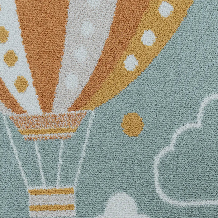 MONTY Kids Modern Multicolour/Blue Bedroom Rug Multicolour