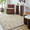Arnold Hand Tufted Grey Beige Pink Wool Traditional Boho Living Dining Bedroom AOD2303 Rug