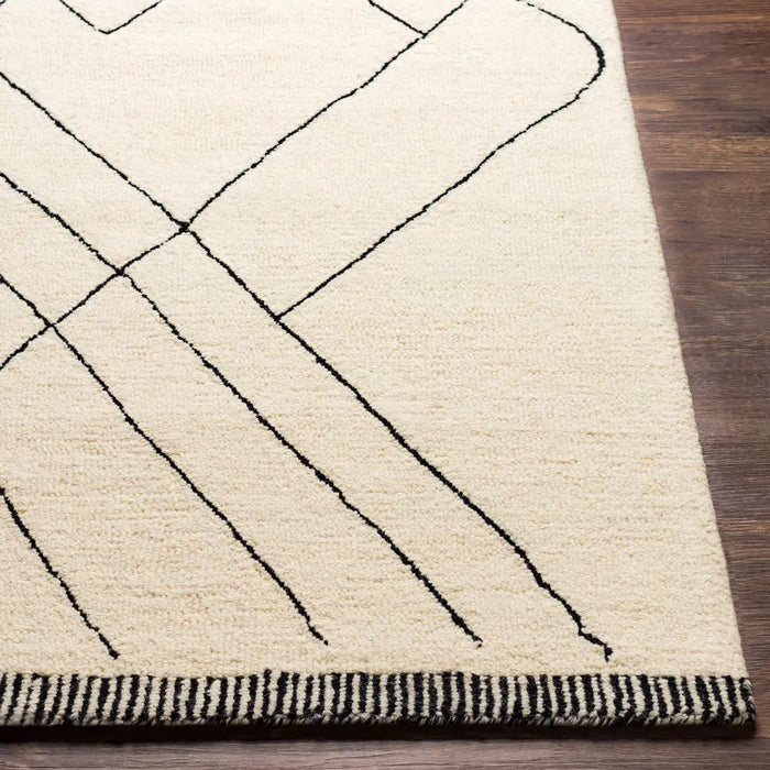 Priya Hand-Tufted Global Wool Cream Rug