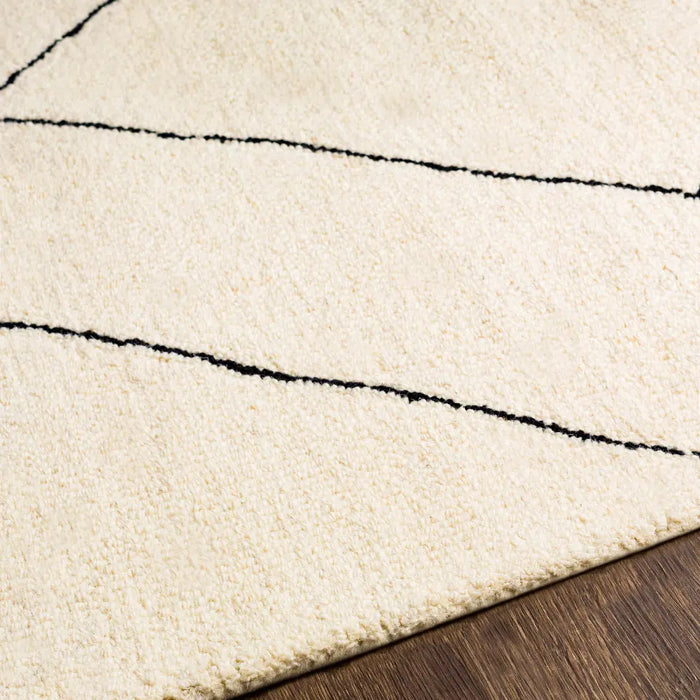Priya Hand-Tufted Global Wool Cream Rug