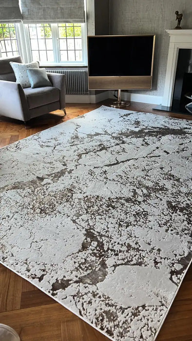 Photo by Millsk, | Asiatic aurora au16 strata Living Room  Rug.