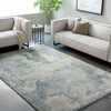 Avellino Abstract Blue Grey Beige Modern Marble High Pile Living Dining Bedroom AVL2311 Rug