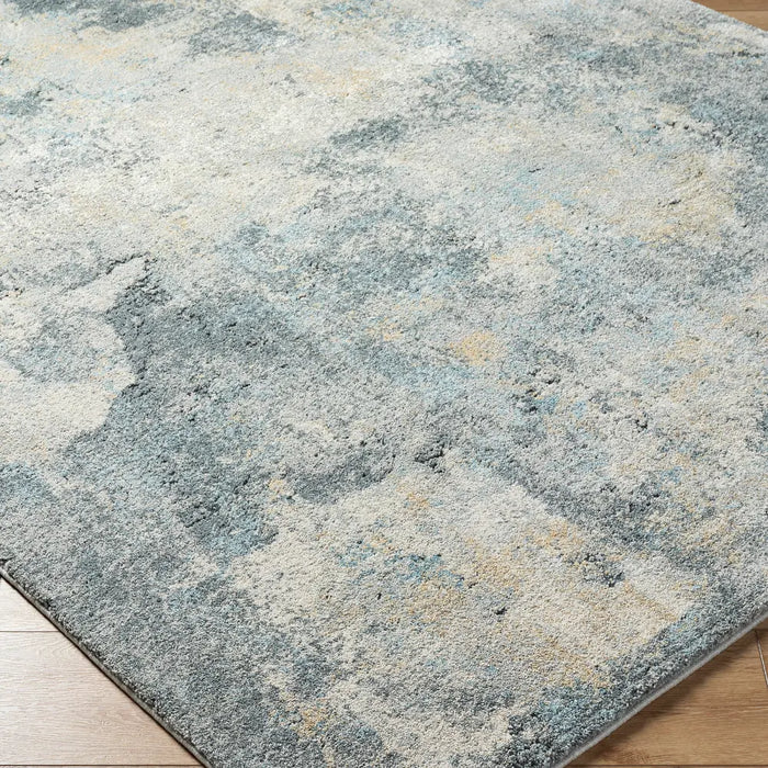 Avellino Abstract Blue Grey Beige Modern Marble High Pile Living Dining Bedroom AVL2311 Rug