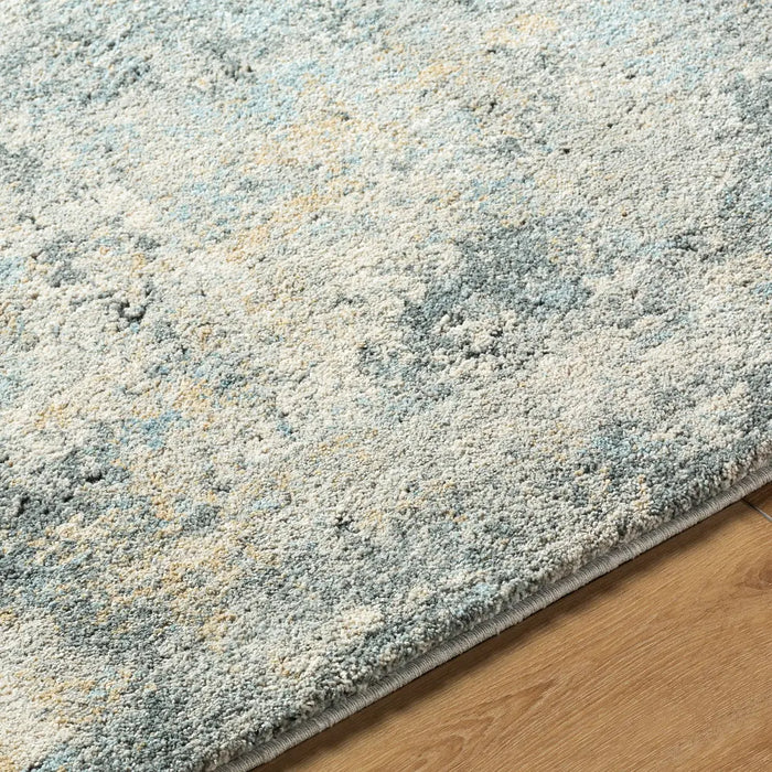 Avellino Abstract Blue Grey Beige Modern Marble High Pile Living Dining Bedroom AVL2311 Rug
