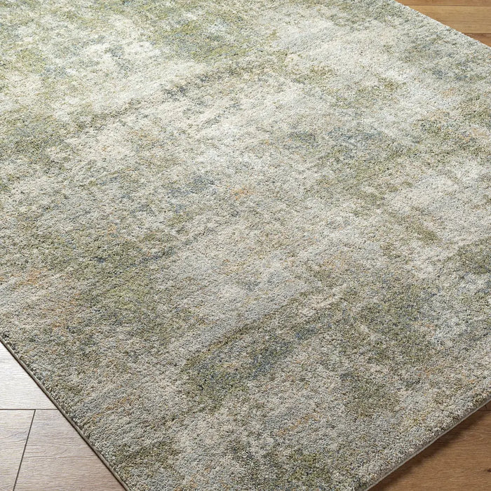 Avellino Abstract Green Grey Beige Modern Marble High Pile Living Dining Bedroom Rug AVL2336
