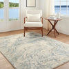 Avellino Abstract Beige Grey Blue Modern Marble High Pile Living Dining Bedroom AVL2349 Rug