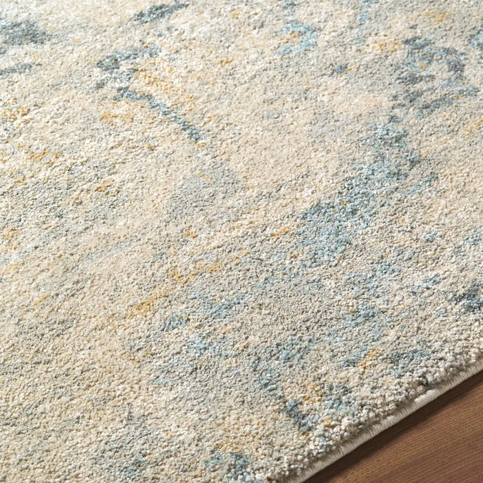 Avellino Abstract Beige Grey Blue Modern Marble High Pile Living Dining Bedroom AVL2349 Rug