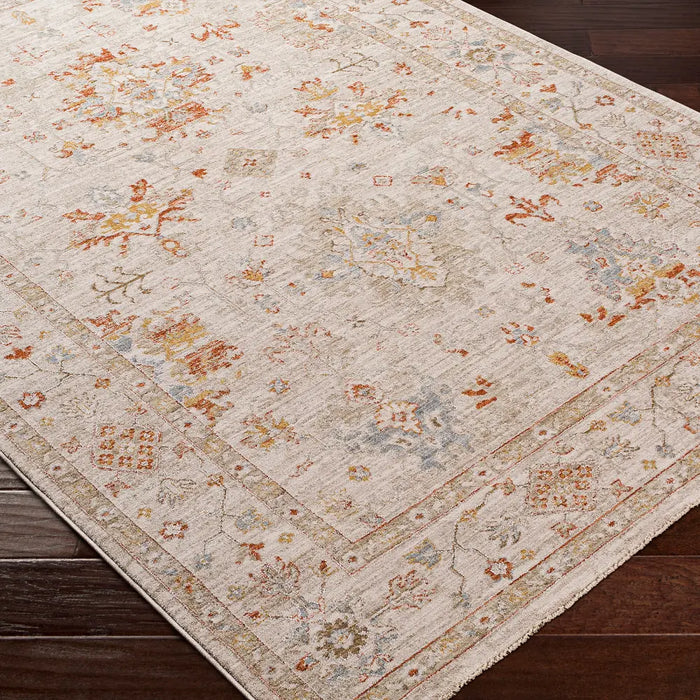 Livabliss Savarde Vintage Traditional Oriental Boho Light Beige Rug