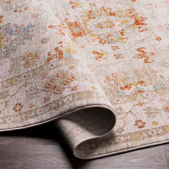Livabliss Savarde Vintage Traditional Oriental Boho Light Beige Rug