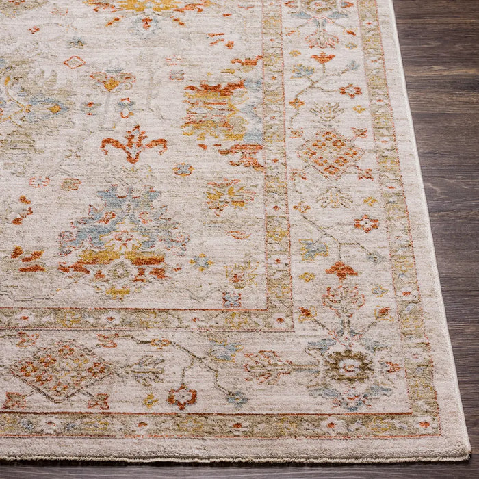 Livabliss Savarde Vintage Traditional Oriental Boho Light Beige Rug