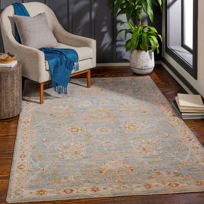 Livabliss Mirade Vintage Traditional Oriental Boho Denim Rug