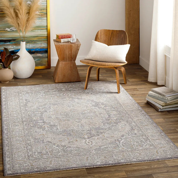 Livabliss Renarde Vintage Traditional Oriental Boho Light Grey Rug