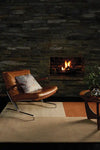 Asiatic blox copper Brown, Beige  Wool Rug.