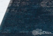 Louis de Poortere fading world blue night Blue Living Room Flat Weave Rug.