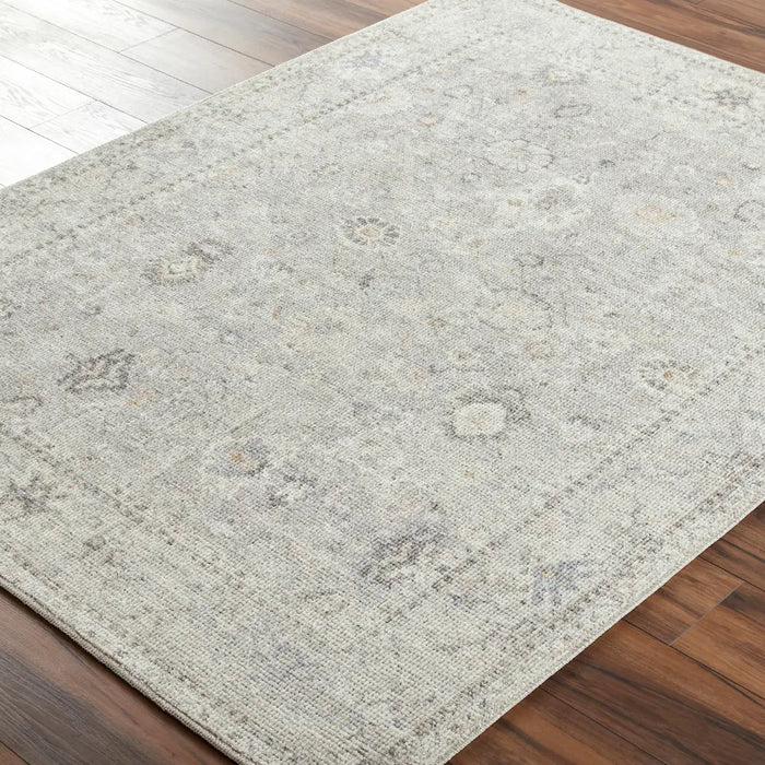 RAVEENA Becki Owens x Livabliss Vintage Traditional Oriental Boho Light Grey Rug