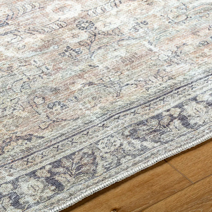 CHETNA Becki Owens x Livabliss Machine Washable Oriental Boho Warm Grey/Khaki Rug