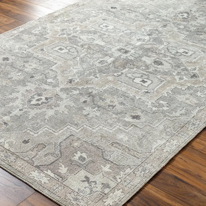 KRISHNA Becki Owens x Livabliss Vintage Traditional Oriental Boho Camel/Dark Brown Rug