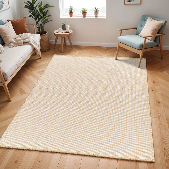 Kimi Becki Owens X Livabliss Solid And Border Mocha Jute Rug