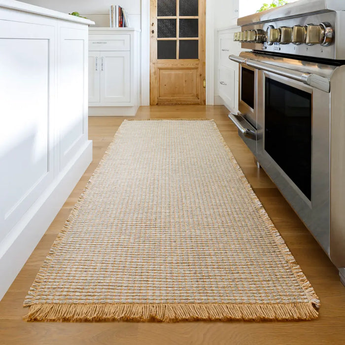Kimi Becki Owens X Livabliss Solid And Border Grey Jute Rug