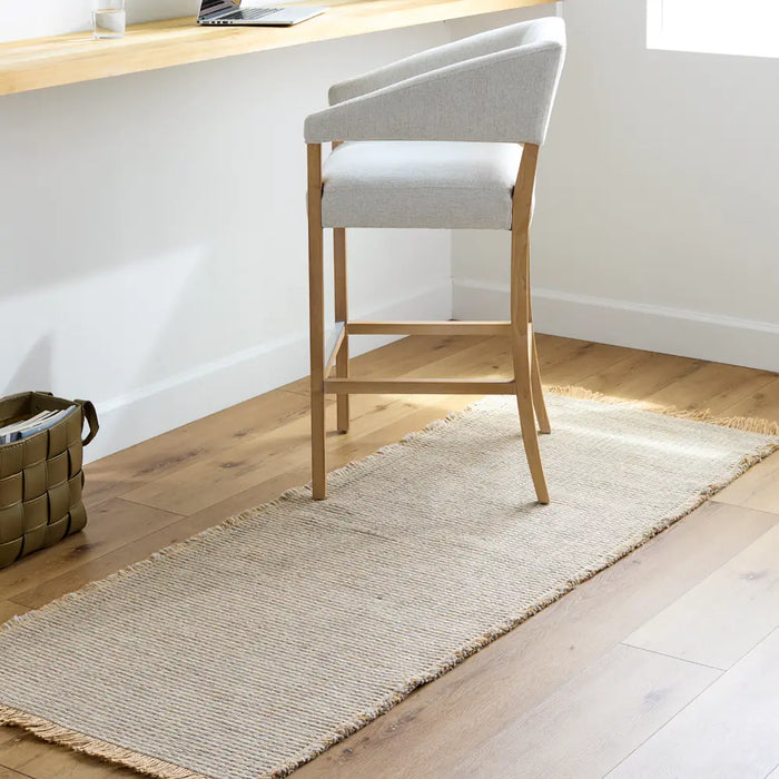 Kimi Becki Owens X Livabliss Solid And Border Grey Jute Rug