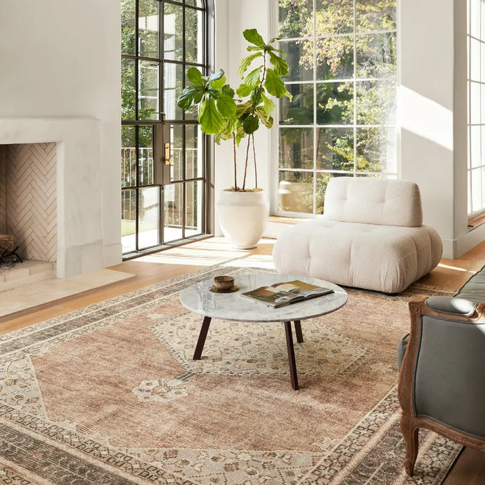 SIMRAN Becki Owens x Livabliss Vintage Traditional Oriental Boho Cinnamon Rug