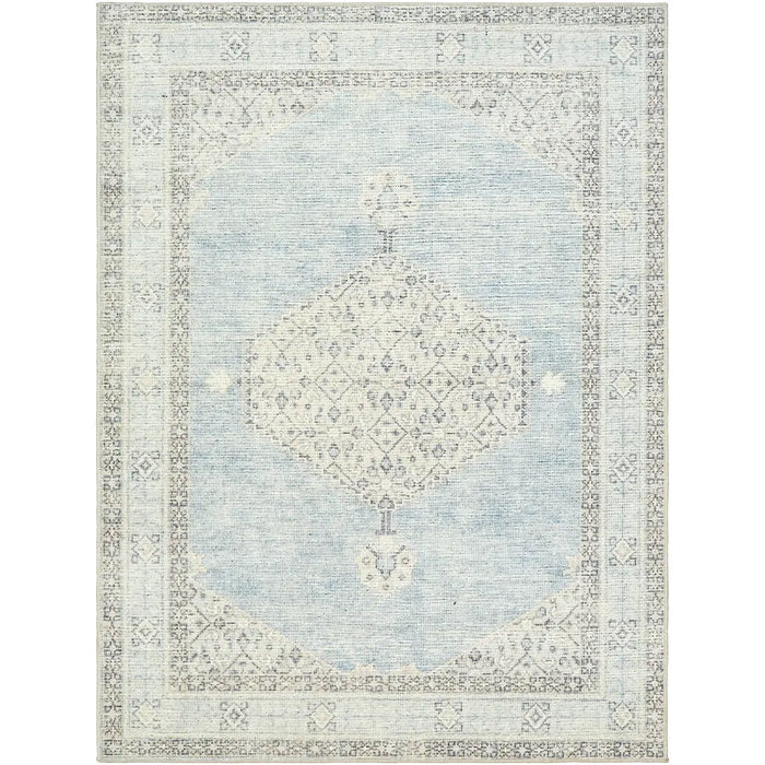 Lila Becki Owens X Livabliss Vintage Oriental Boho Denim/Ivory Rug