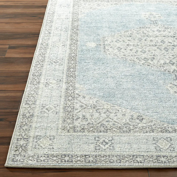 Lila Becki Owens X Livabliss Vintage Oriental Boho Denim/Ivory Rug