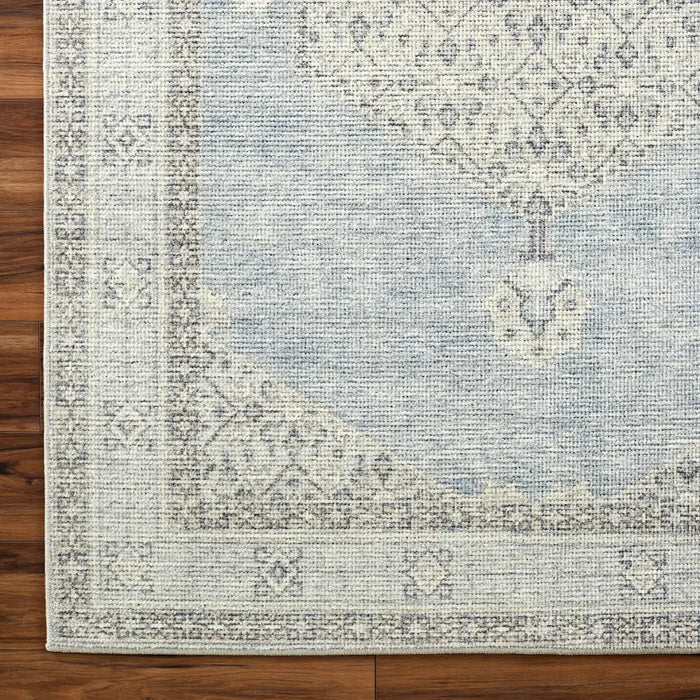 Lila Becki Owens X Livabliss Vintage Oriental Boho Denim/Ivory Rug