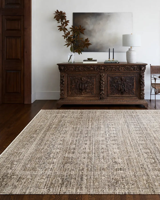 SANJANA Becki Owens x Livabliss In- & Outdoor Machine Washable Dark Sage Rug