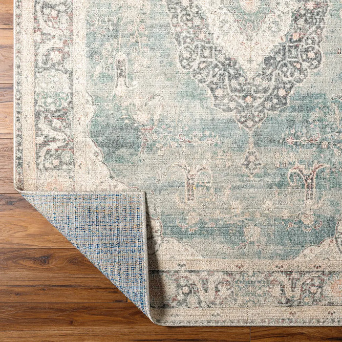PAYAL Becki Owens x Livabliss Vintage Traditional Oriental Boho Ivory/Slate Rug
