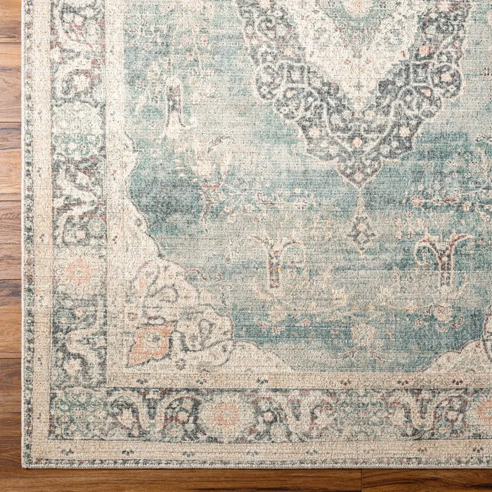 PAYAL Becki Owens x Livabliss Vintage Traditional Oriental Boho Ivory/Slate Rug