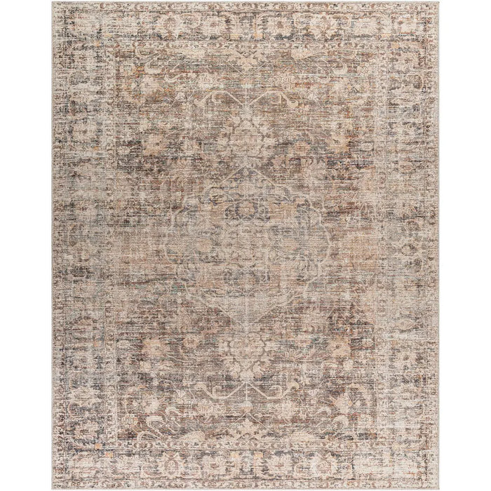 Marlene Becki Owens X Livabliss Vintage Oriental Boho Taupe Rug