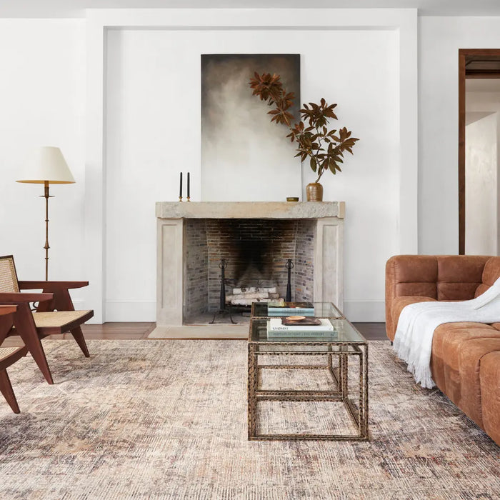 Marlene Becki Owens X Livabliss Vintage Oriental Boho Taupe Rug