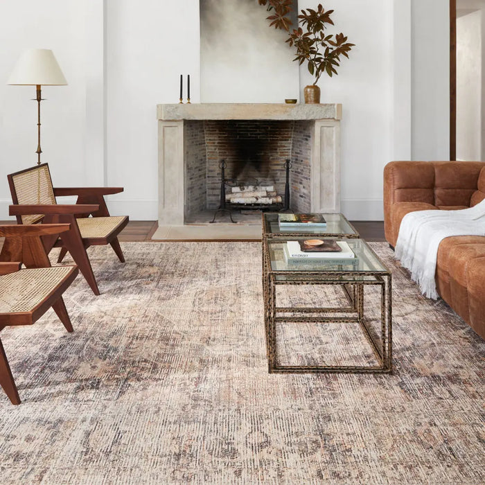 Marlene Becki Owens X Livabliss Vintage Oriental Boho Taupe Rug
