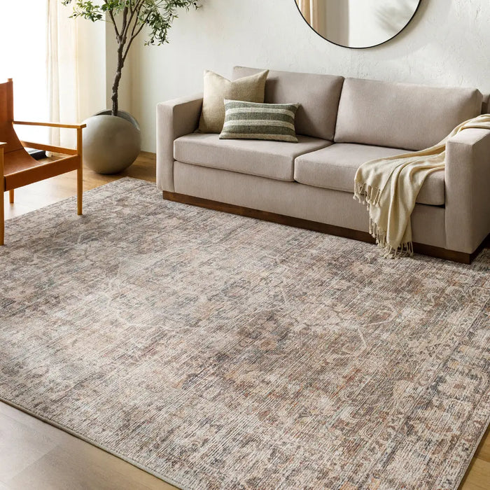 Marlene Becki Owens X Livabliss Vintage Oriental Boho Taupe Rug