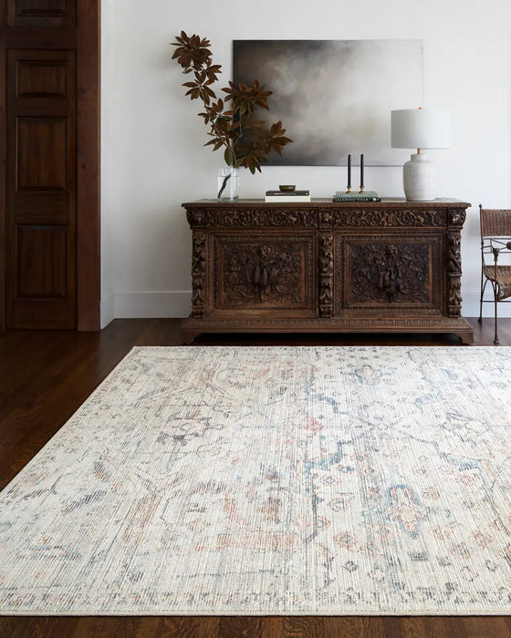 ARADHYA Becki Owens x Livabliss Vintage Traditional Oriental Boho Cream Rug