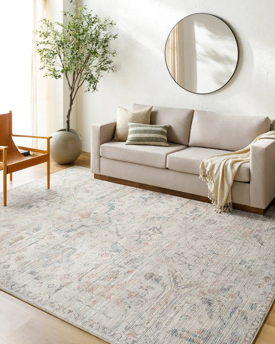 ARADHYA Becki Owens x Livabliss Vintage Traditional Oriental Boho Cream Rug